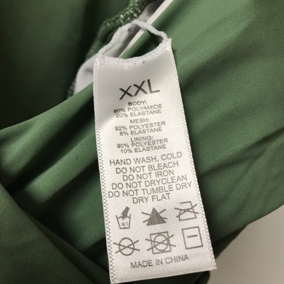 Tankini Swimsuit top Women’s XXL Olive Green NWOT - Picture 7 of 8